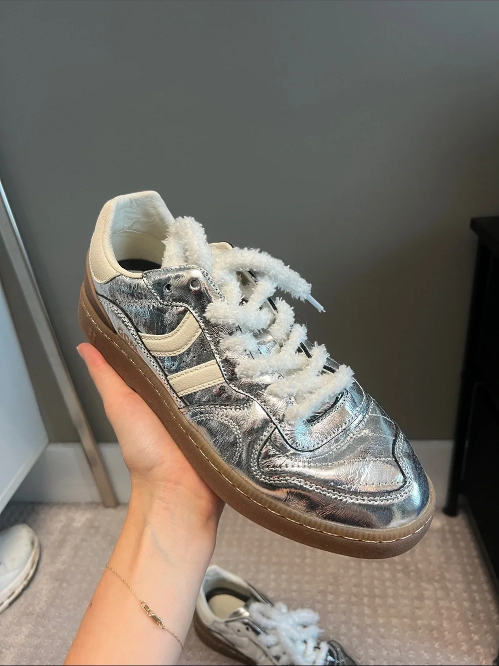 Coolway GOAL Women’s Silver Metallic Sneakers